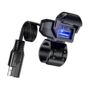 18W Motorcycle Handlebar Phone Fast Charging Unit, Bike Mount for Smartphones