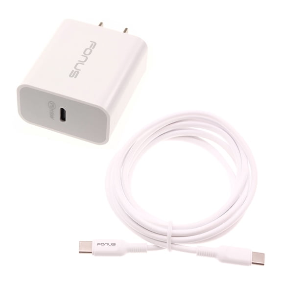 18W PD Home Charger Fast Type-C 10ft Long Cable Quick Power Adapter USB-C Wall V4M for Samsung Galaxy Note 20 Ultra Z Fold 2 S8 active S10e S10 5G 9 8 10 Plus A9 A71 5G A70 A51 5G A50 A30s A21