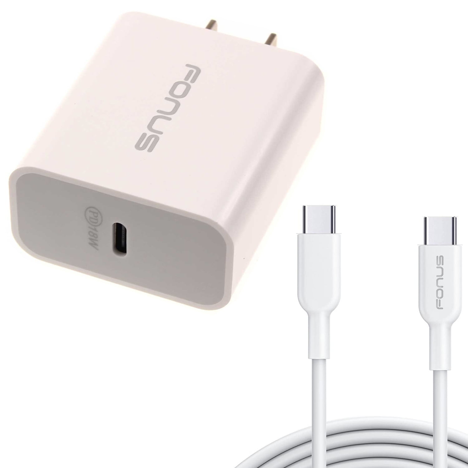 18W PD Home Charger for Nokia C300, G100, C110, G310 5G Phones - Fast Type-C 10ft Long Cable Quick Power Adapter for Nokia C300, G100, C110, G310 5G Models