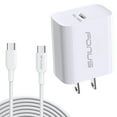 thumbnail image 1 of 18W PD Home Charger for Google Pixel Tablet 11" (2023) - Fast Type-C 10ft Long Cable Quick Power Adapter USB-C for Pixel Tablet 11" (2023), 1 of 7