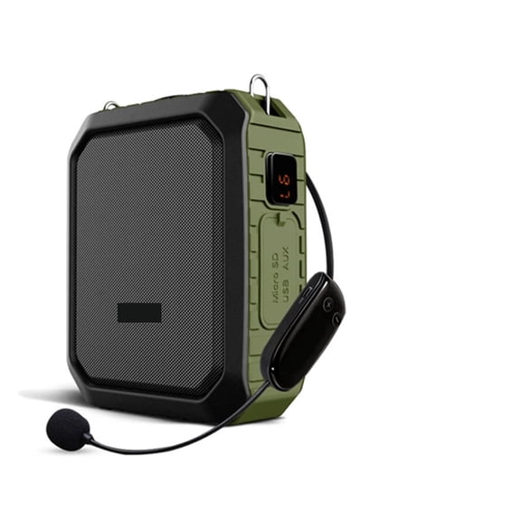 18W Portable Wireless Voice Amplifier For Teachers UHF Microphone Waterproof Speaker As 4400mAh Power Bank ,High Sound