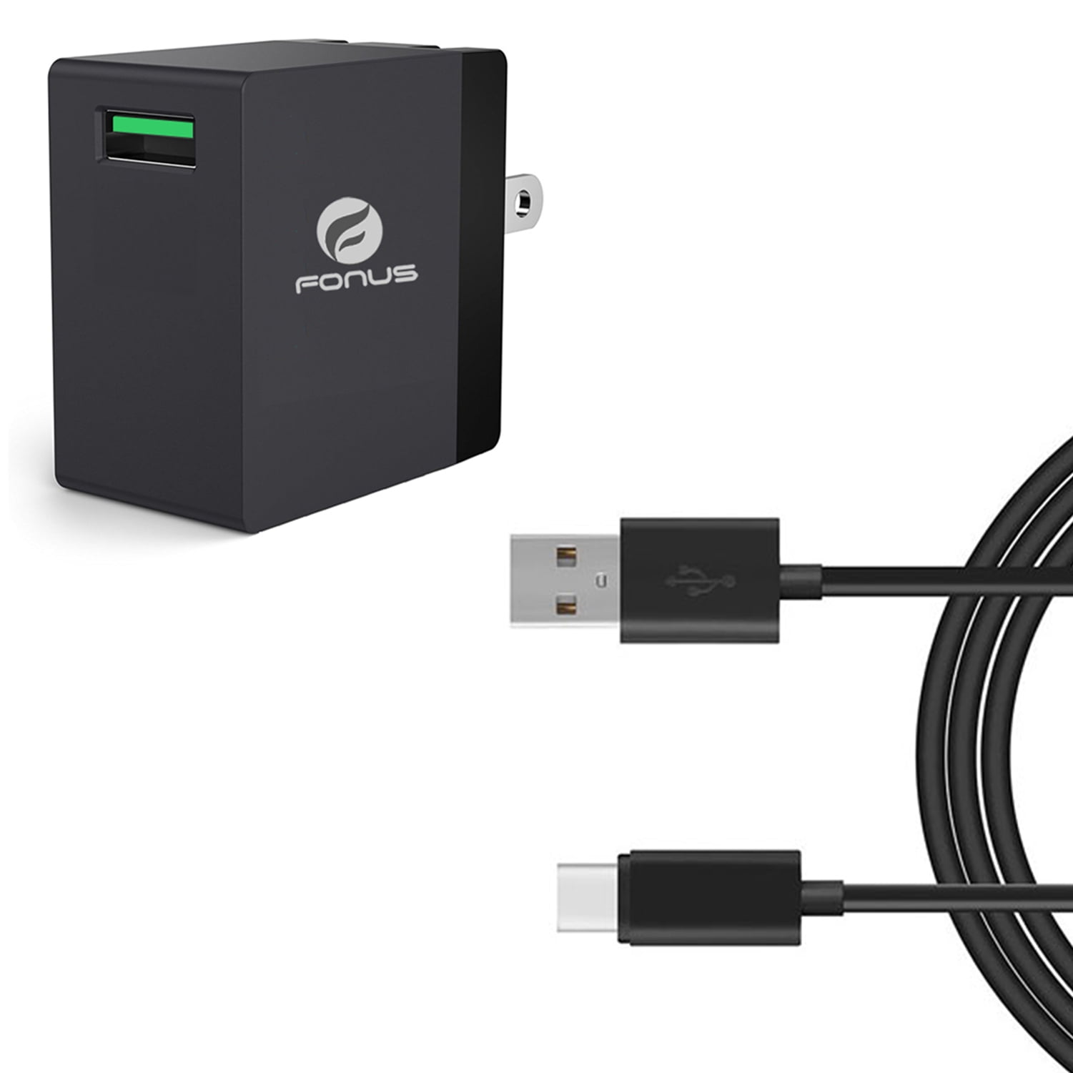 18W Quick Home Charger for Nokia G100/G300/G310 5G - 6ft USB Cable Power Cord Travel Wall