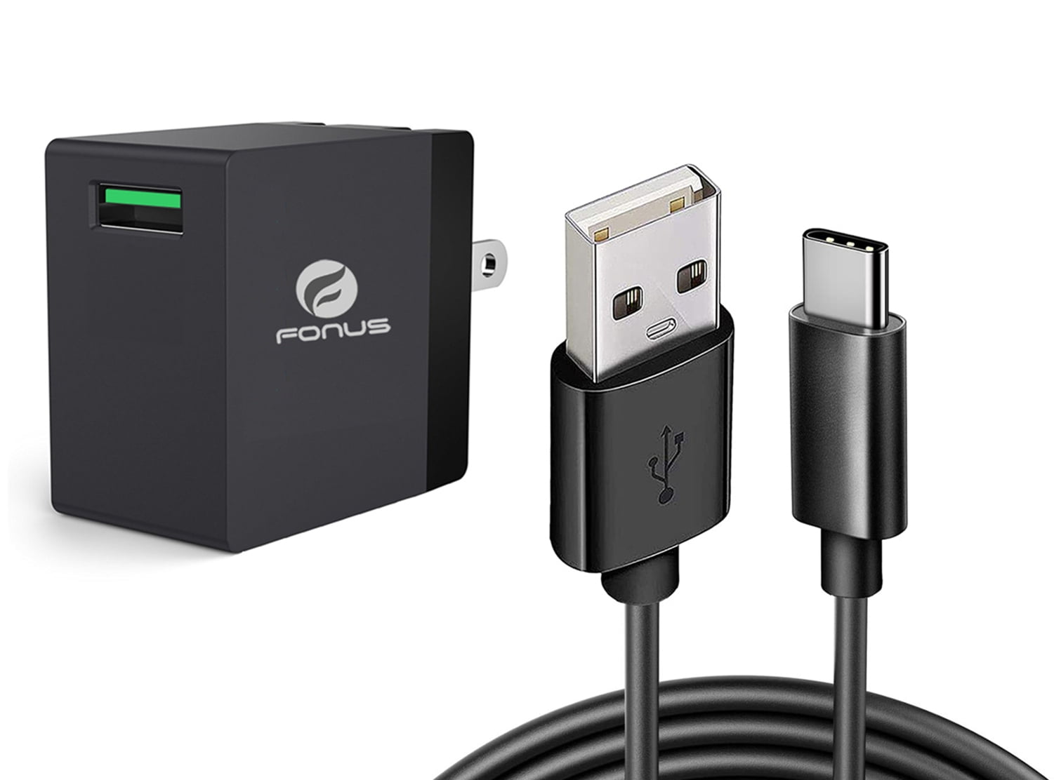 18W Quick Home Charger for Nokia XR21, T21, X100 - 6ft USB Cable Power Cord Travel Wall