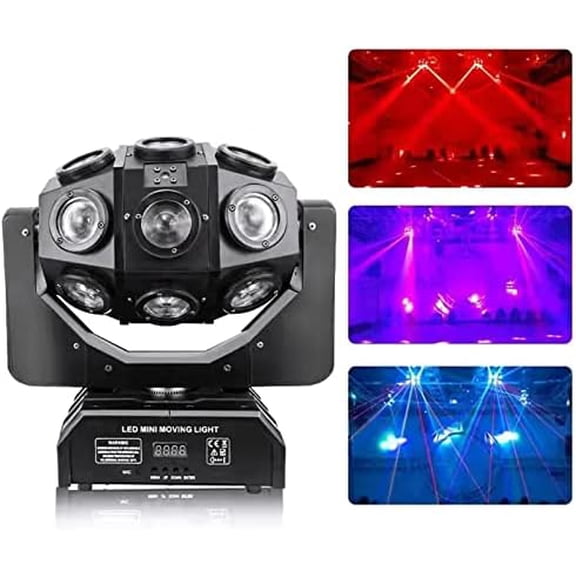 18W RGBW LED Full-Color Moving Head Lights 4in1 Quad Beam Disco Ball Part DJ Event Christmas Light$$Music