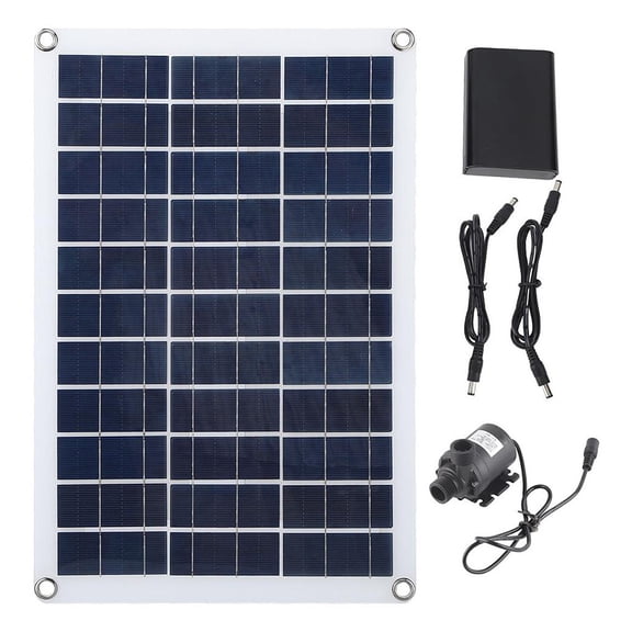 18W Solar Panel Water Pump Kit With Box And USB Output, Polysilicon DC Powered Irrigation Set For Garden Pond Farming, Renewable Energy Solution