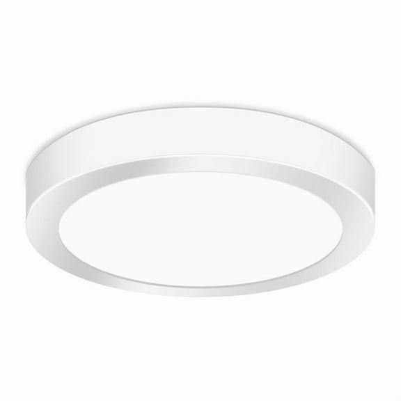 18W round ceiling lamp, 1400LM, 6500K daylight white light, 85-265V wide voltage, suitable for indoor lighting in bedrooms, living rooms and kitchens (1 piece)