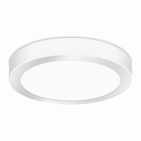 18W round ceiling lamp, 1400LM, 6500K daylight white light, 85-265V wide voltage, suitable for indoor lighting in bedrooms, living rooms and kitchens (1 piece)