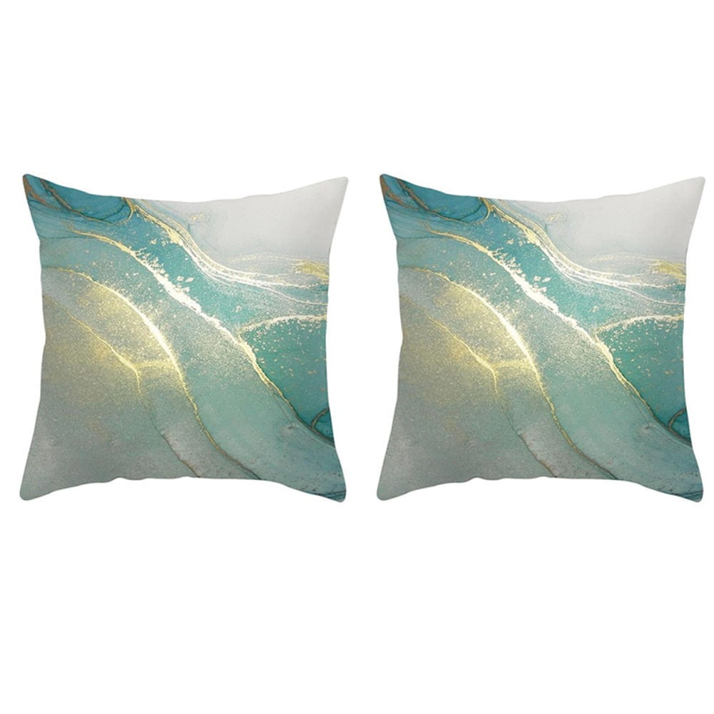 18X18 Green Abstract Ink Pillow Cover Pillow Cover Throw Sofa Pillow