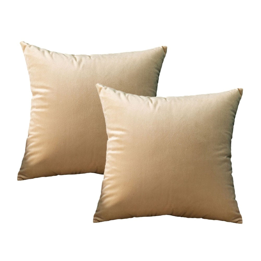 Superfine Velvet Pillow Case Nordic Plain Throw Pillow Covers