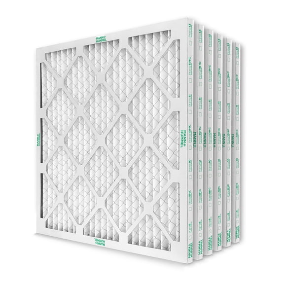 18X18X1 MERV 8 Pleated AC Furnace Air Filters. 6 Pack