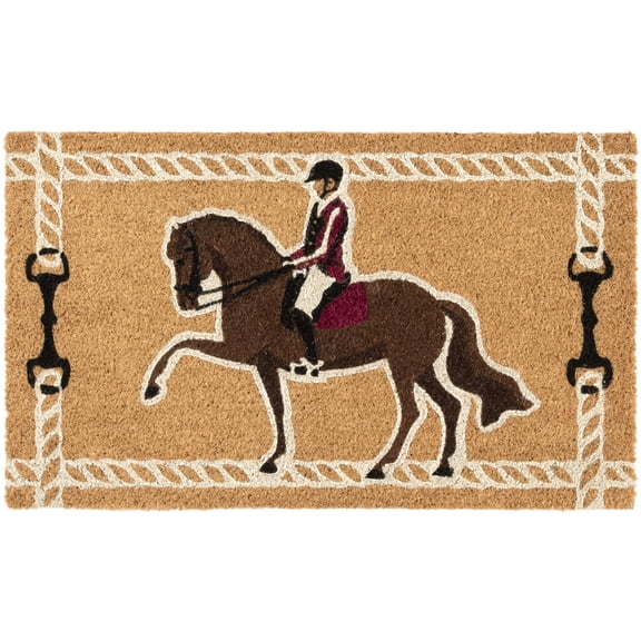 Way To Celebrate Equestrian Coir Outdoor Doormat, 18"x30"