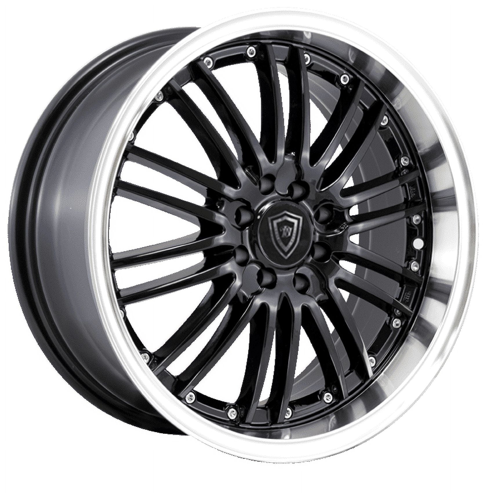 Free Shipping! White Diamond 18x8 Rim W-Diamond# 820 Black Center ...