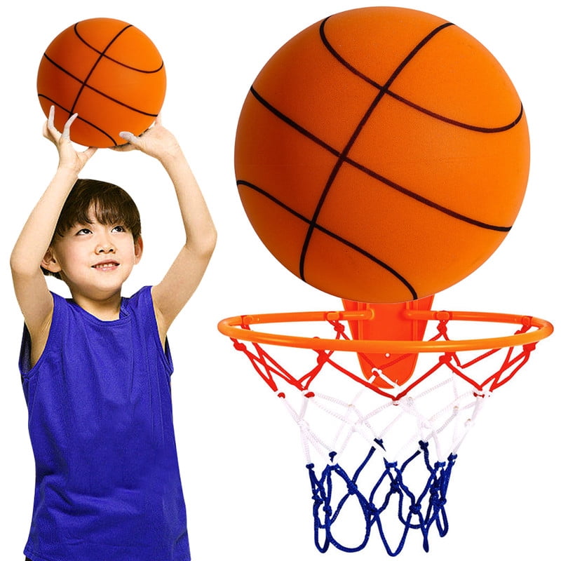Silent High Density Foam Sports Ball Indoor Mute Basketball Soft Elastic Ball Children Sports Toy Games