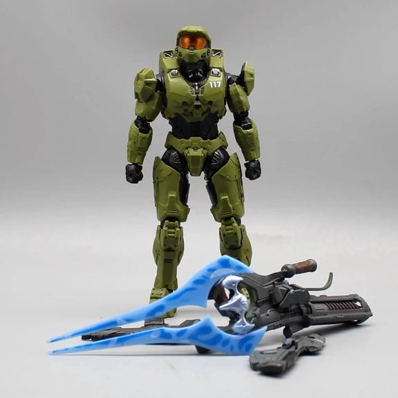 18cm Halo Master Chief Anime Figure Mjolnir Mark Vi Gen 3 Figurine 1/12 Statue Model Doll Desk Collectible Decora Toys Gifts