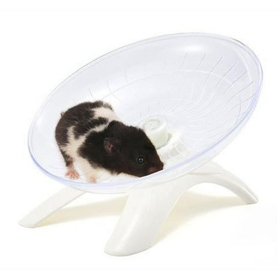 18cm Round Quiet Roller Hamster Running Exercise Sports Wheel Platform Mouse Rat Gerbil Small Pet Toy Pets Supplies Training , White