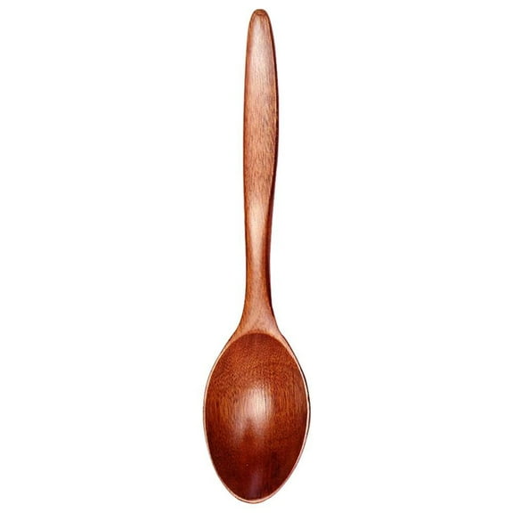 18cm Wooden Spoon for Cooking, Dining, Soup, and Honey - Suitable for Ice Cream and Desserts