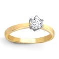 thumbnail image 1 of 18ct Gold Jewelco London 0.25ct Diamond Solitaire Engagement Ring 5mm, 1 of 5