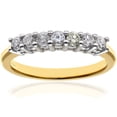 thumbnail image 1 of 18ct Gold Jewelco London 1/2ct Diamond 7 Stone Claw Set Half Eternity Ring 2mm, 1 of 6