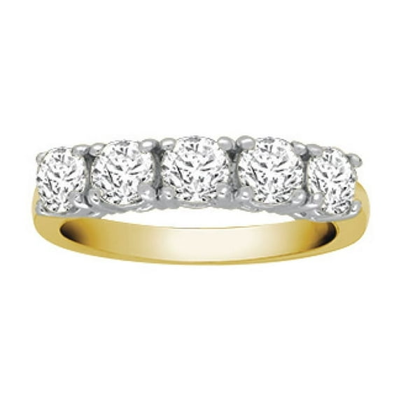 18ct Gold Jewelco London 1.75ct Diamond 5 Stone Pentalogy Eternity Ring