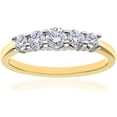 thumbnail image 1 of 18ct Gold Jewelco London Diamond 5 Stone Eternity Ring 3mm 0.50CT H/SI, 1 of 7
