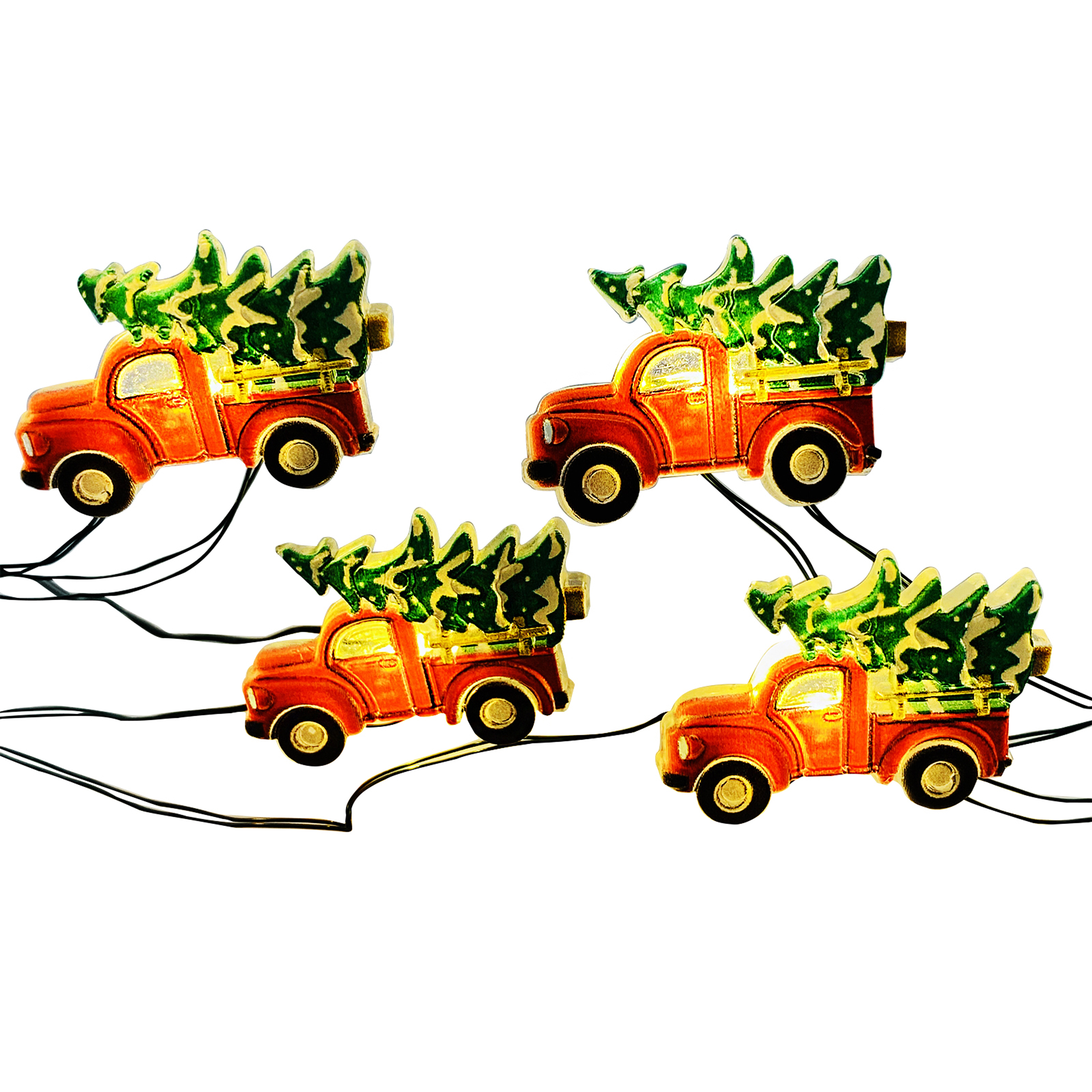 18ct. Red Truck Bulb LED Icon String Lights by Ashland - Christmas and Holiday Home Decor