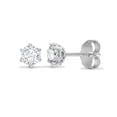 thumbnail image 1 of 18ct White Gold Jewelco London 0.5ct Diamond Solitaire Stud Earrings, 1 of 3