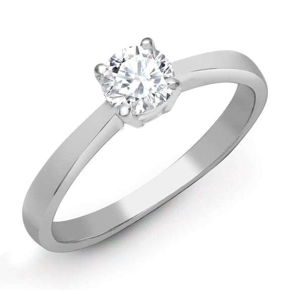 18ct White Gold Jewelco London 2ct Diamond Solitaire Engagement Ring