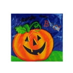 18ct pumpkin smile napkin