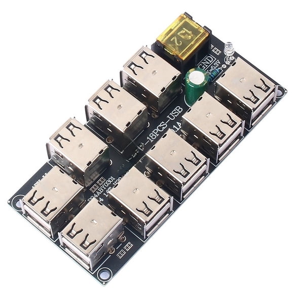 18for Port USB Charging Hub with Magnetic Base High Efficiency Power Distribution