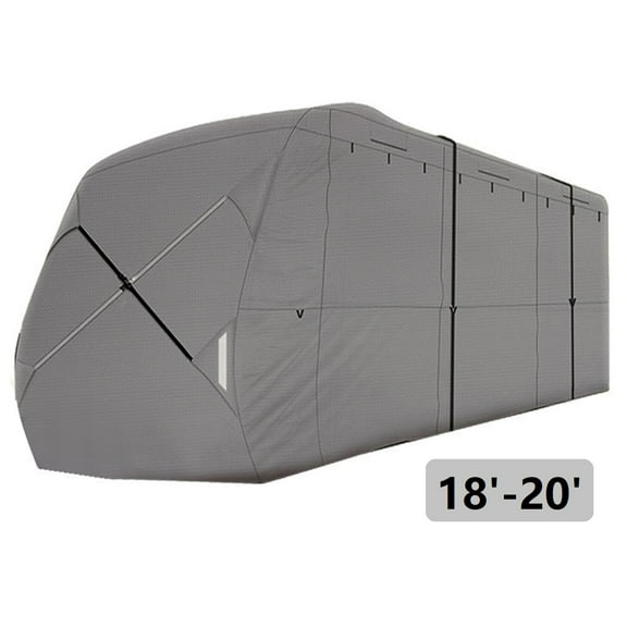 18ft 19ft 20ft Travel Trailer Cover RV Cover Camper Cover, Heavy Duty Non-Woven, Waterproof & Sun Protection