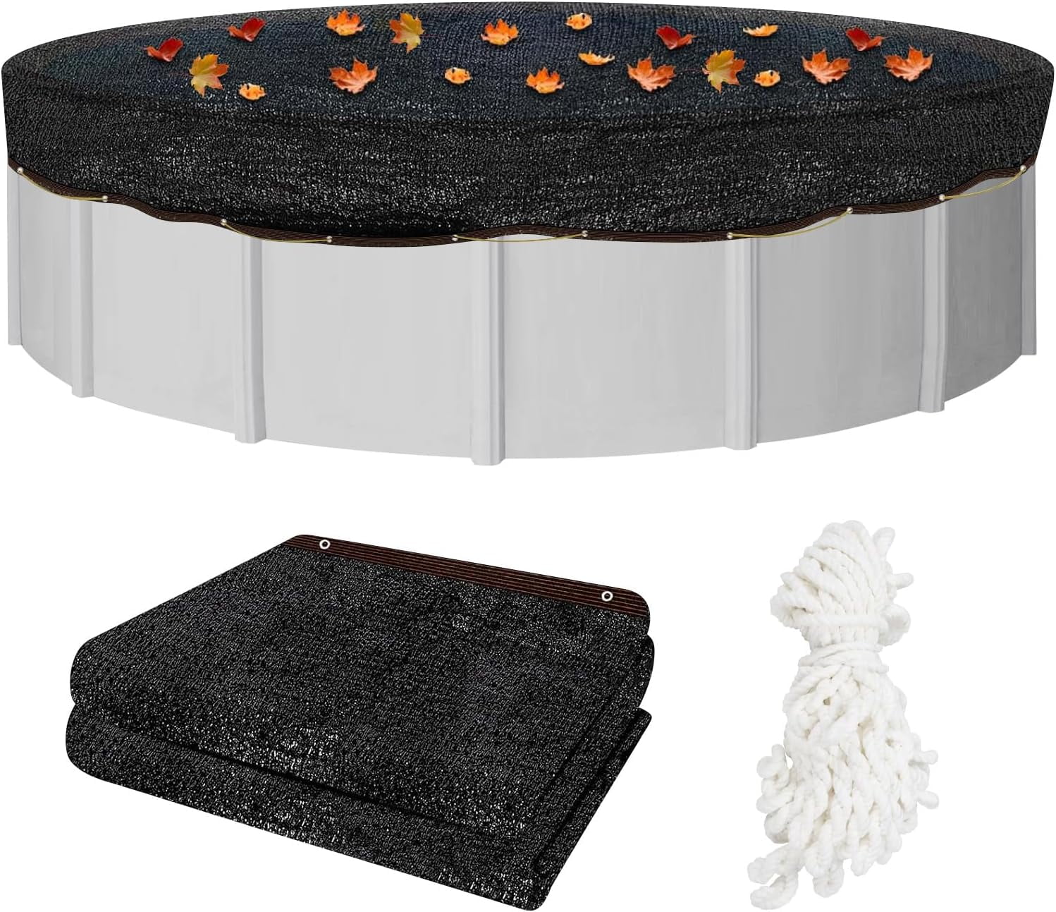 18ft Heavy Round Leaf Net Pool Covers for above Ground Swimming Pool