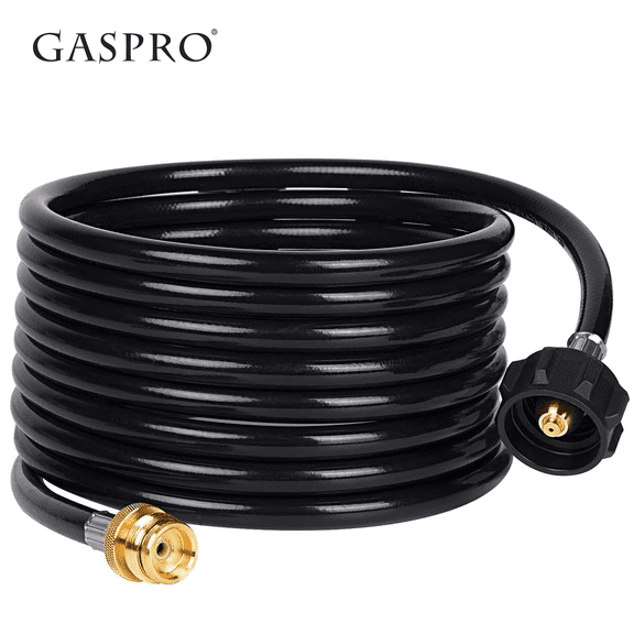 GASPRO 18FT Propane Tank Adapter Hose, Propane Adapter 1lb to 20lb, Converts 1lb Appliances to 5-40lb Tanks, Fit for Coleman Camping Stove, Buddy Heater, Tabletop Gridde and More