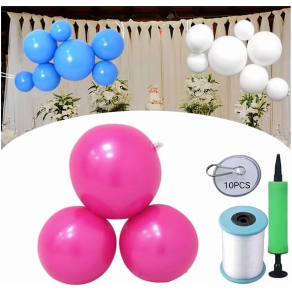 18ft Reusable Inflatable Balloon Garland Kit, Premium PVC Balloon Arch with Hidden Valve, Complete Set with Pump, Line & Hooks, Perfect for Birthday, Wedding