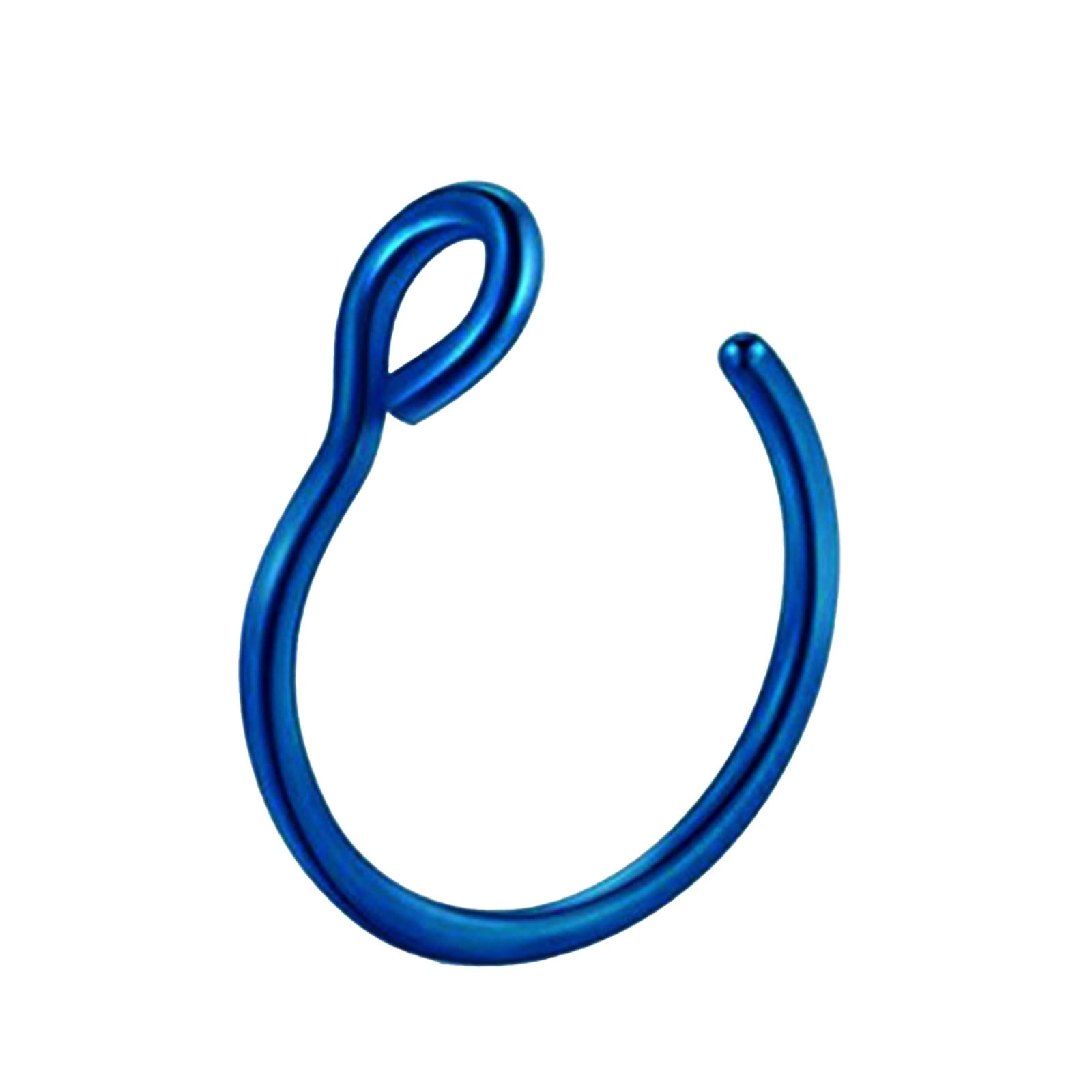 18g Stainless Steel Nose Hoop Perforated Men