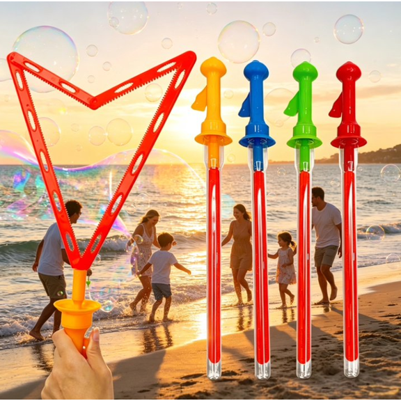 18in Bubble Sword, Giant Bubble Sword, Bubble Wand, Bubble Wand with Concentrated Solution, Classic Accessory for Backyard and Outdoor Gathering Use 1pcs Random Color