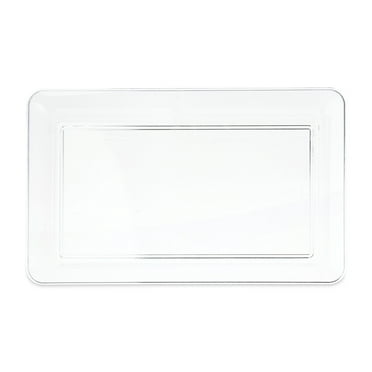 Clear Rectangular Plastic Food Tray, 18", by Way To Celebrate