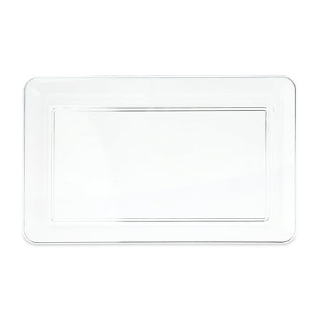Clear Rectangular Plastic Food Tray, 18", by Way To Celebrate