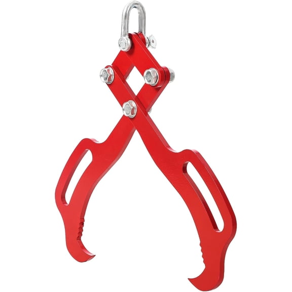 18in Log Lifting Tongs,2 Claw Timber Heavy Duty Solid Steel,Tractor Grapple,Wooden Tongs,Swivel Dragging Steel Tongs Log Lifting,Lumber Skidding Tongs Logging Grabber