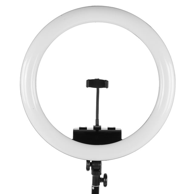 18in Ring Light with Remote Control and Dimmable LED Fill Light for