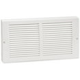 thumbnail image 1 of 18in x 6in Imperial White Steel Rectangular Baseboard Return Grille - Overall 19 1/4in x 7 1/4in, 1 of 2