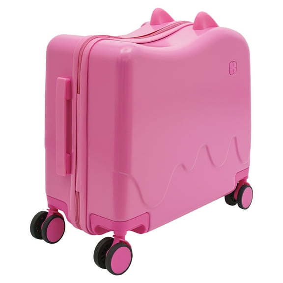 18inch,20inch ABS+PC Kid Ride-on Kids Suitcase,Rolling Luggage with Spinner Wheels Carry Trolley Luggage with Password Lock Children's Ride On Trolley Airplane Travel Luggage