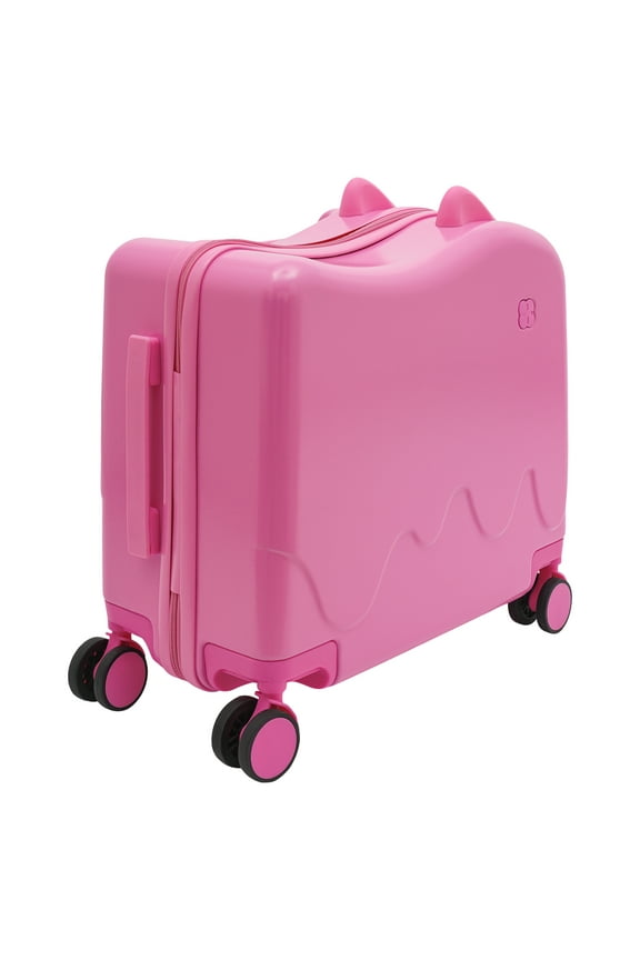 18inch,20inch ABS+PC Kid Ride-on Kids Suitcase,Rolling Luggage with Spinner Wheels Carry Trolley Luggage with Password Lock Children's Ride On Trolley Airplane Travel Luggage