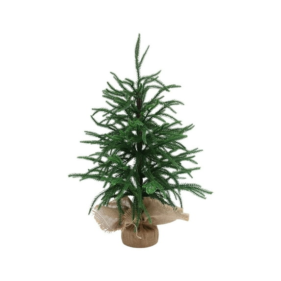 18inch Artificial Christmas Tree, Realistic Mini Desktop Holiday Decoration, Small Green Xmas Tree for Home, Office, Entryway, or Tabletop Décor