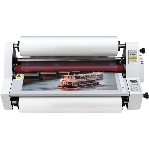 18inch Laminator Machine(V480), 110V Cold Hot Roller Laminating Machine, Single Dual Sided Thermal Machine for Home Office School Commercial
