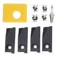 18inch Lawn Mower Blades Spark Plugs Air Filter Replacement Kit for