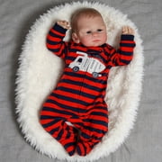 18inch Lifelike Reborn Baby Dolls Vinyl Silicone Real Life Newborn Boy Doll Soft Cloth Body Gift with Accessories