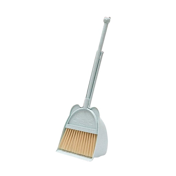 18inch Lightweight Broom and Dustpan Set with Cartoon Animal Design for Family Household Cleaning Tasks and Small Spaces