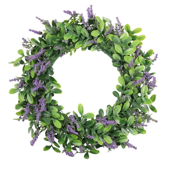 18inch Wreath Door Decoration Lavender Wreath Pendant