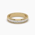 thumbnail image 1 of 18k Baguette Moissanite Channel Set Women's Promise Ring, 1 of 6