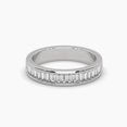 thumbnail image 1 of 18k Baguette Moissanite Channel Set Promise Ring, 1 of 6